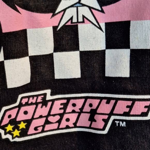 PowerPuff Girls Tee SzM Black Power Puff Characters Short Sleeves Machine Wash - Picture 5 of 9